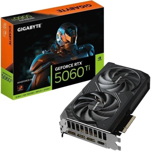 Gigabyte GeForce RTX 5060 TI Scheda Grafica WINDFORCE 8GB GDDR7 - 3x DP, HDMI