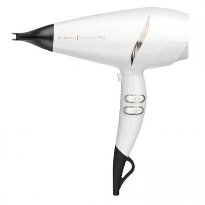 Remington Supercare Pro 2200AC Asciugacapelli 2200W - Bocchette Concentratrici - Motore AC Professionale - Colore Bianco