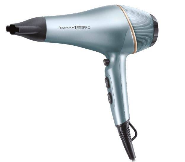 Remington Shine Therapy Pro Asciugacapelli 2200W - Tecnologia Ionica - 3 Temperature 2 Velocità - Motore AC Professionale