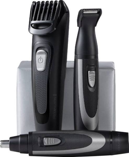 Remington The Works Kit Barbiere - Tagliabarba, Profilo e Trimmer Naso e Orecchi