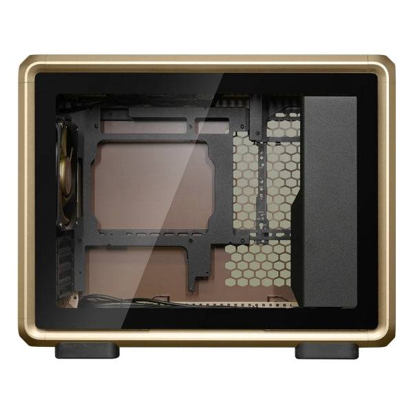 Cooler Master MasterFrame 400 Mesh Gold Limited Edition Case MicroATX - 2x USB-A 3.2 1x USB-C 3.2 1x Audio e Micro - Finestra Laterale - Colore Dorato