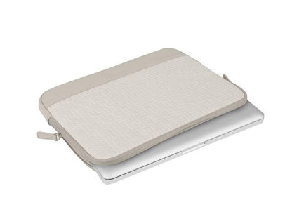 Natec Mussel 2 Custodia per Laptop 16" - Resistente agli Schizzi e all'Umidità - Sottile e Resistente - Colore Beige