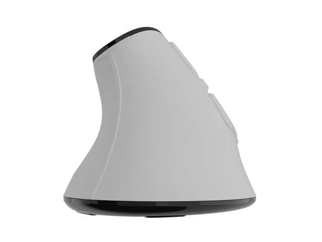 Natec Euphonie Pro Mouse Ottico Verticale Wireless - 2.400 dpi - Bluetooth + 2,4Ghz - 9 Pulsanti - Colore Bianco