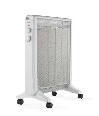 Daewoo DW9508 Radiatore a Mica - Potenza 2000W - Termostato Regolabile - 2 Livelli di Potenza - Ruote - Maniglia di Trasporto