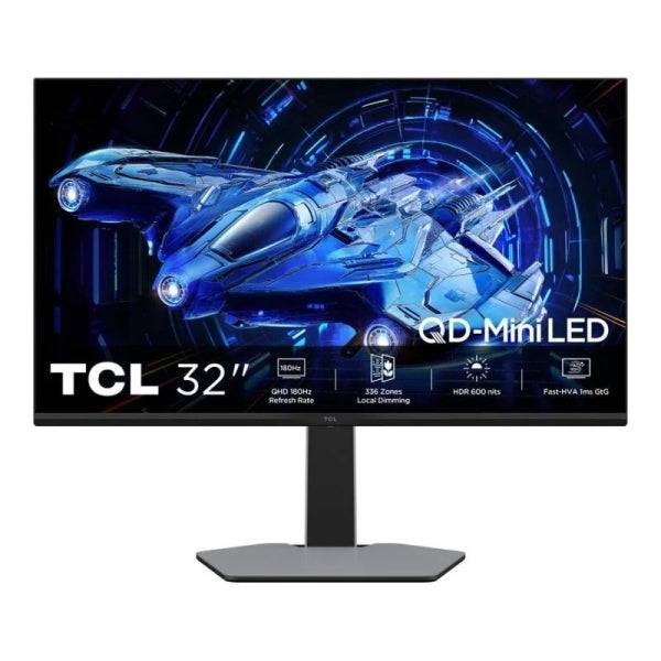 TCL 32G64 Monitor 27" MiniLED - QHD - HDR600 - 180Hz - Tempo di Risposta 1ms - Vesa 100x100 - Colore Grigio