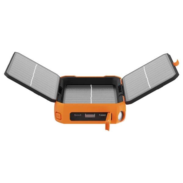 Xtorm Rugged Solar Powerbank 10.000 mAh 20W - Pannello Solare Gen 24 - IP65 - 2x USB-C, 1x USB A - QC 3.0