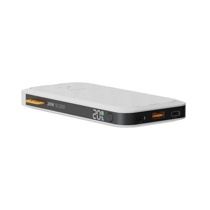 Xtorm FS5100 Powerbank 10.000 mAh 20W - 2x USB-C, 1x USB A - QC 3.0 - Compatto ed Elegante - Colore Bianco