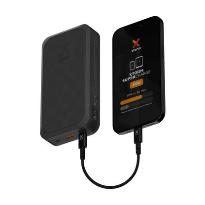 Xtorm FS5201 Powerbank 20.000 mAh 35W - 2x USB-C, 1x USB A - QC 3.0 - Compatto ed Elegante - Colore Nero