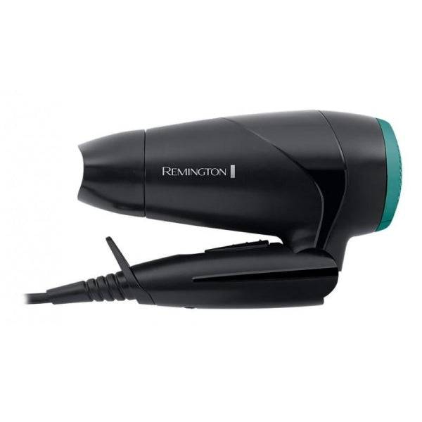 Remington On The Go Asciugacapelli da Viaggio 2000W - Leggero e Maneggevole - 2 Temperature 2 Velocità - Voltaggio Universale