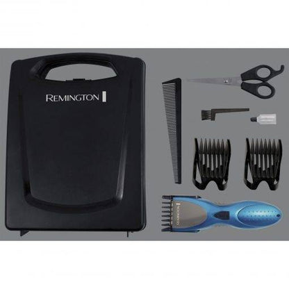 Remington Titanium Tagliacapelli Ricaricabile - Lame Rivestite di Titanio - Uso con e senza Cavo - Fino a 40 min di Autonomia