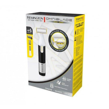 Remington Omniblade Profilo Multifunzione Barba e Corpo - Lama Alta Precisione - Batteria Ricaricabile - Impermeabile