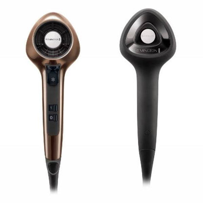 Remington Air 3D Asciugacapelli 1800W - Tecnologia Flusso d'Aria 3D - 3 Regolazioni Temperatura - Comandi LED