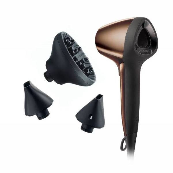 Remington Air 3D Asciugacapelli 1800W - Tecnologia Flusso d'Aria 3D - 3 Regolazioni Temperatura - Comandi LED