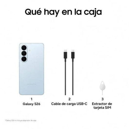 Samsung Galaxy S26 Smartphone 6,3" - 12GB - 256GB - Fotocamera 200MP - Batteria 4300mAh - Colore Blu
