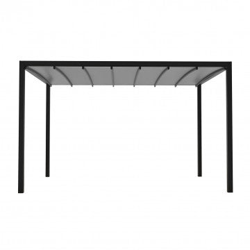 Pergola retrattile motorizzata in alluminio 390x291 cm con copertura PVC