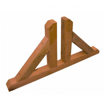 Piedino doppio sostegno griglia legno pino impregnato 60x4,5x30 cm