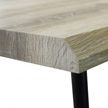 Tavolo piano MDF melaminico 160x90 cm struttura metallo altezza 75