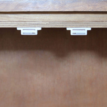 Mobile con 2 ante, struttura in legno e metallo nero, 100x40x86 cm
