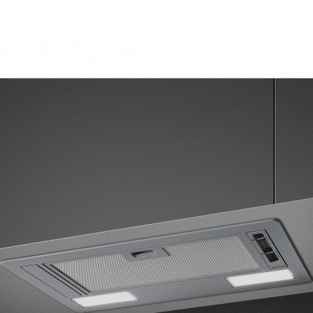 Cappa Aspirante Incasso 54cm 75W Argento Luce LED