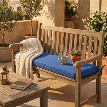 Cuscino rettangolare sfoderabile in poliestere idrorepellente 150x45 cm