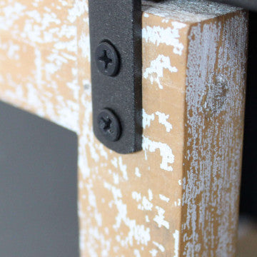 Mobile in legno e acciaio con 2 ante e 3 cassetti 108,5x38,5x79 cm
