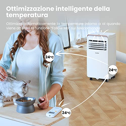 COMFEE' Condizionatore Portatile 9000 BTU, AMBRA 10C, 3-in-1, 25㎡/68m³, Timer 24H, Sleep Mode