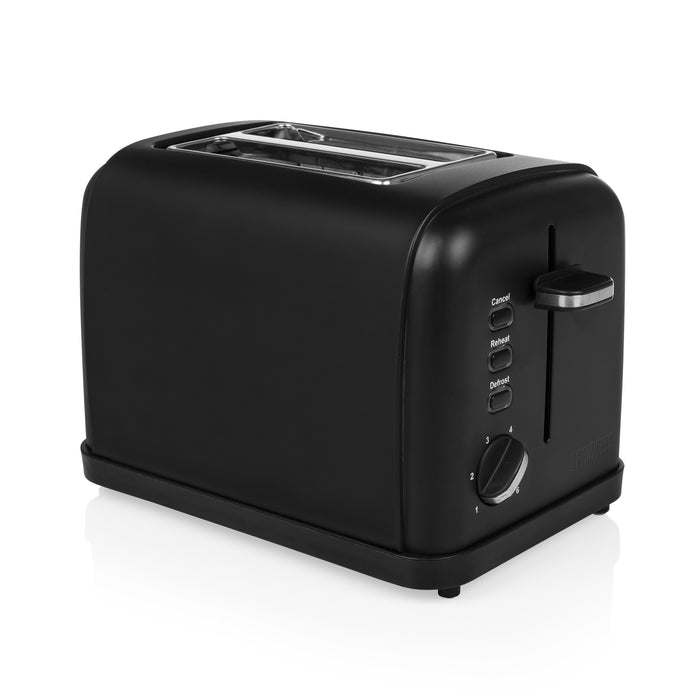 Tostapane Acciaio Nero 2 Pinze 950W