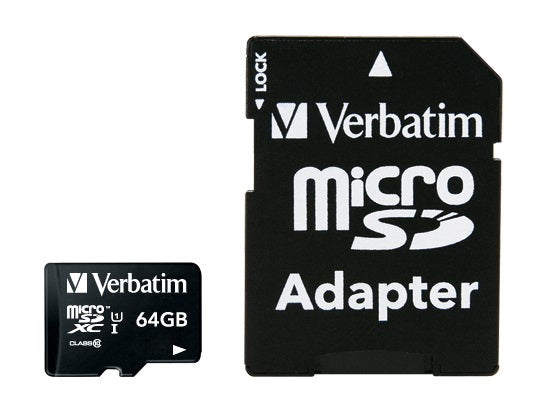 Scheda Micro SD 64GB con Adattatore Classe 10