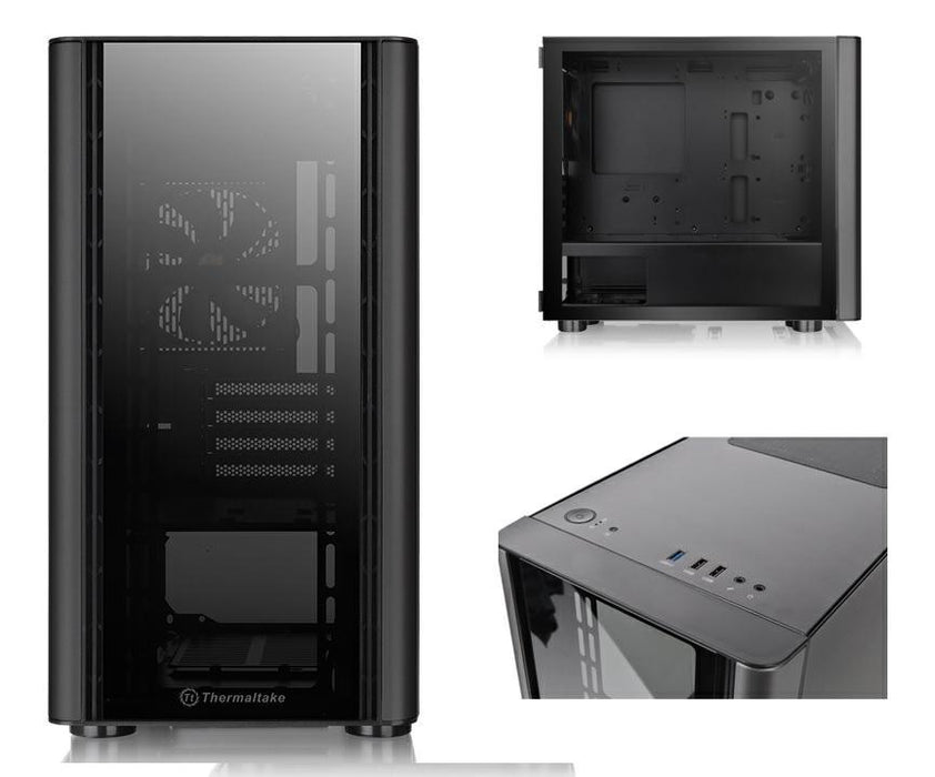 Custodia PC Thermaltake V150-TG Nera Vetro Temperato