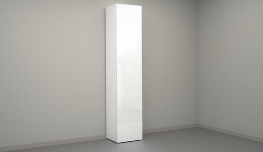 Armadio scarpiera bianco lucido Kompact con design moderno
