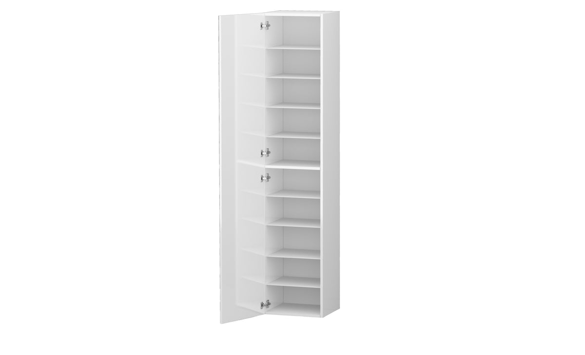 Armadio scarpiera bianco lucido Kompact con design moderno