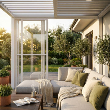 Laterale in policarbonato per pergola bioclimatica 270x238 cm bianco