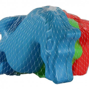 Set di formine da spiaggia in plastica tre dimensioni diverse