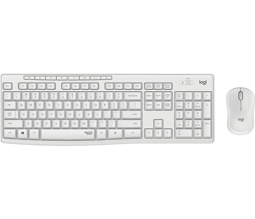 Kit Tastiera e Mouse Senza Fili Bianco MK295