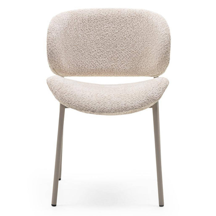 Sedia Imbottita SUKRA, Beige, Boucle