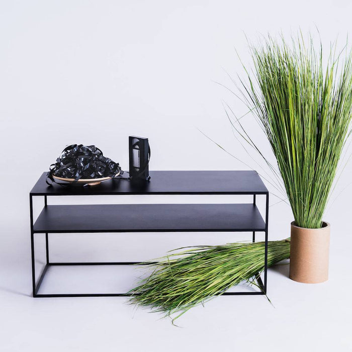 Tavolino RTV TENSIO 2 FLOOR METAL 100x45 - Nero