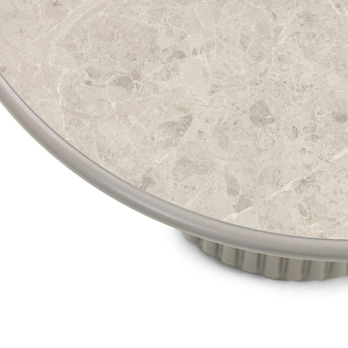 Tavolino ASTI 60 cm, grigio, effetto marmo
