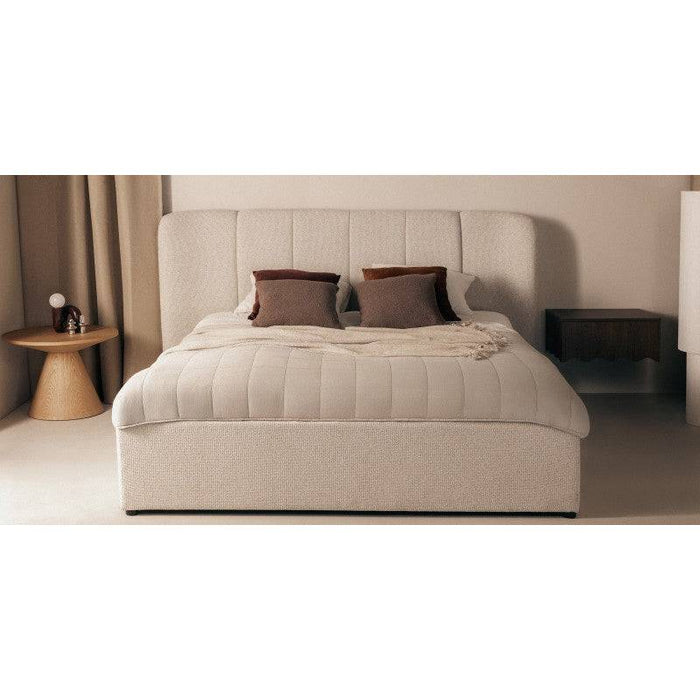 Letto imbottito LULANEL 160x200 cm, beige chiaro