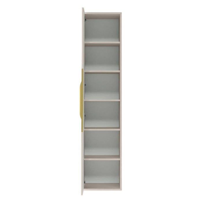 Mobile bagno ANVERS, rigato, maniglia oro, cashmere