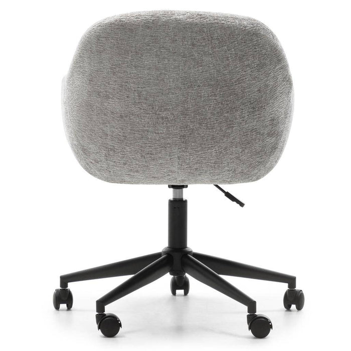 Sedia girevole WEWORK grigio chiaro con forme arrotondate
