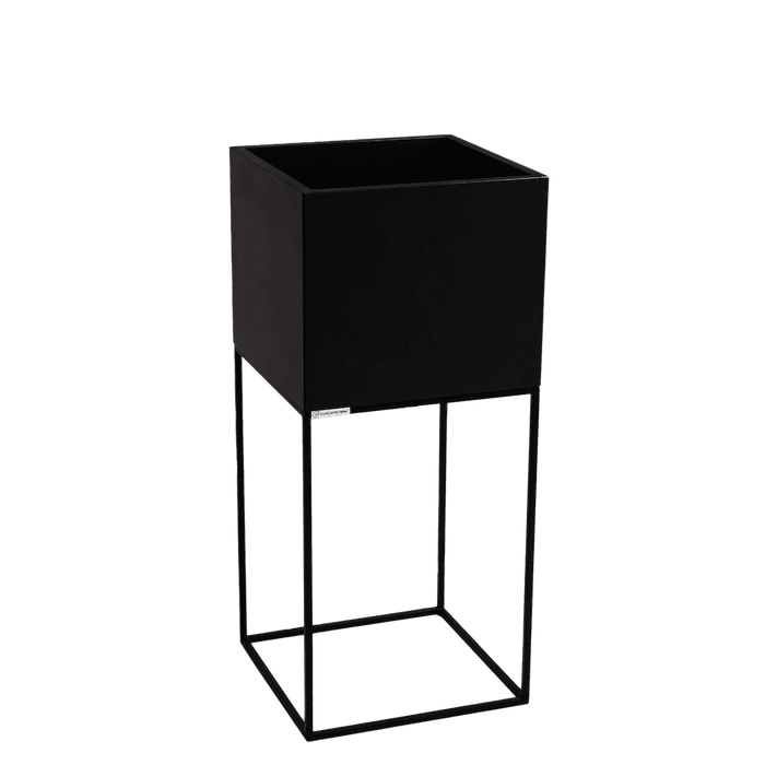Vaso Flowerpot PALMUS METAL 80x35x35 - Nero