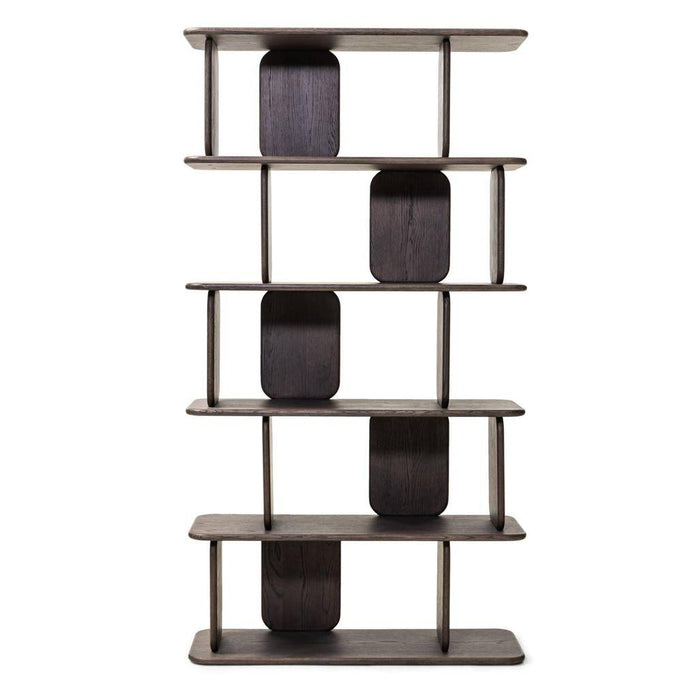Scaffale arrotondato SALA, marrone espresso