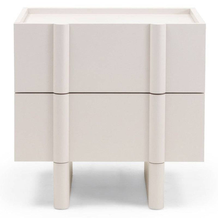 Comodino OSSM Cashmere con Fronti Arrotondati