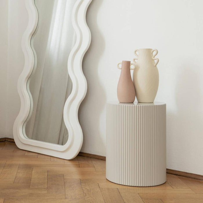 Tavolino laterale RYU, 35 cm, grigio-beige