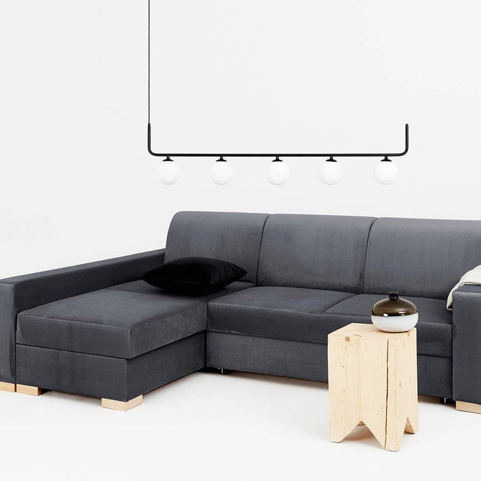 Divano Letto Angolare STABLE - Grigio Lilla