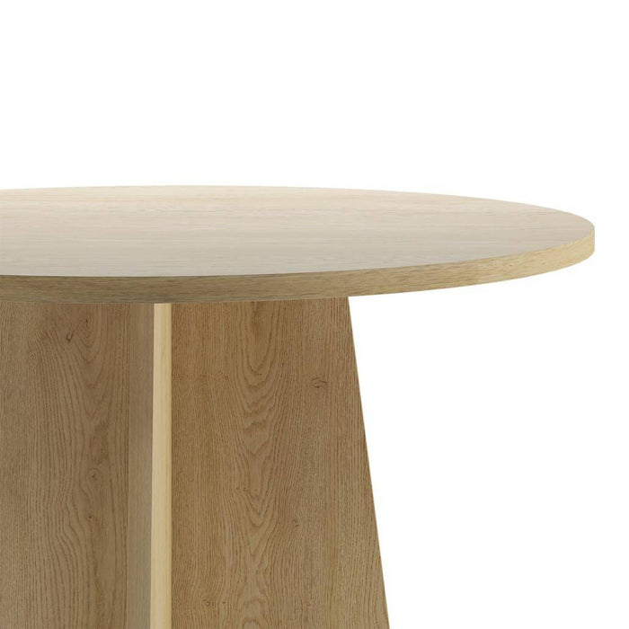 Tavolo da pranzo rotondo CRANE, 100 cm, rovere Cremona Torro
