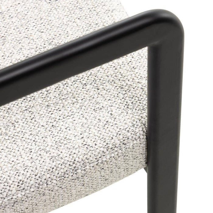 Sedia Imbottita FLAIRE, Grigio Beige e Nero