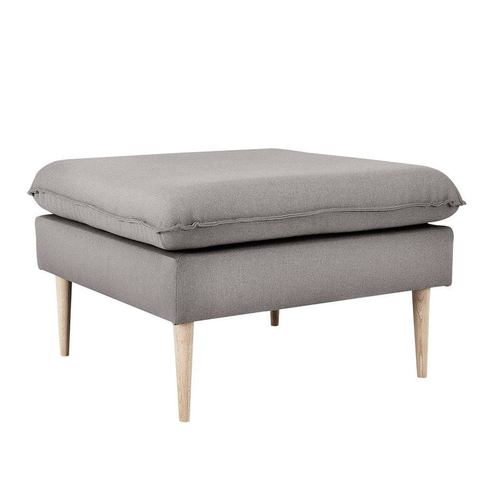 Pouf POSH WOOD - Acciaio, Legno Naturale