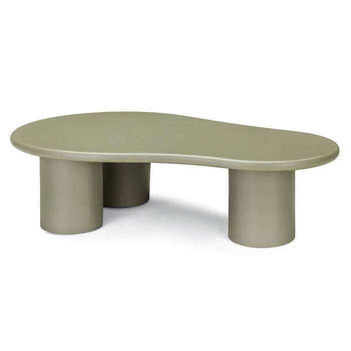 Tavolino da caffè NUBE, verde oliva opaco