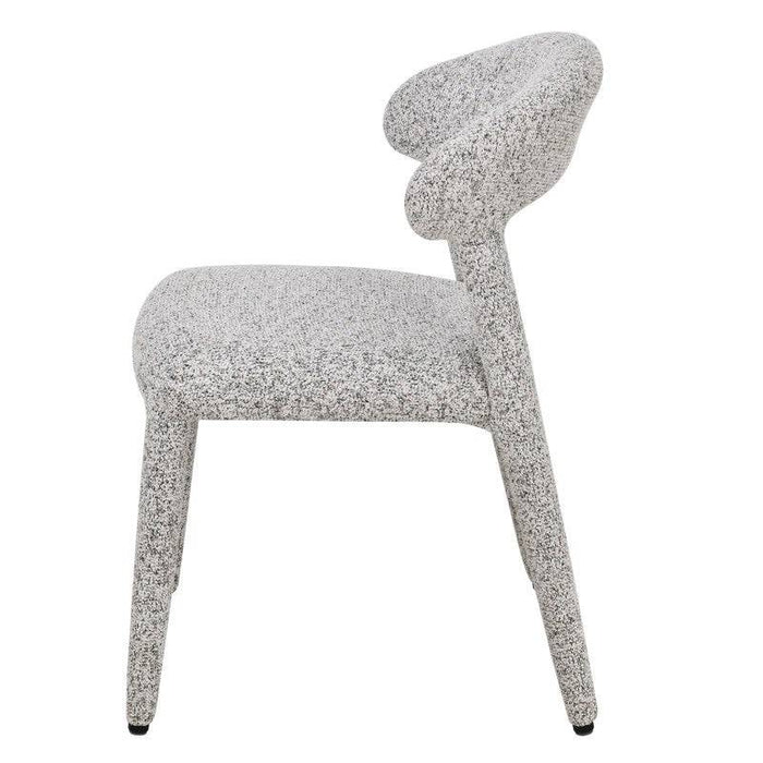 Sedia imbottita IROKIH, melange beige-grigio